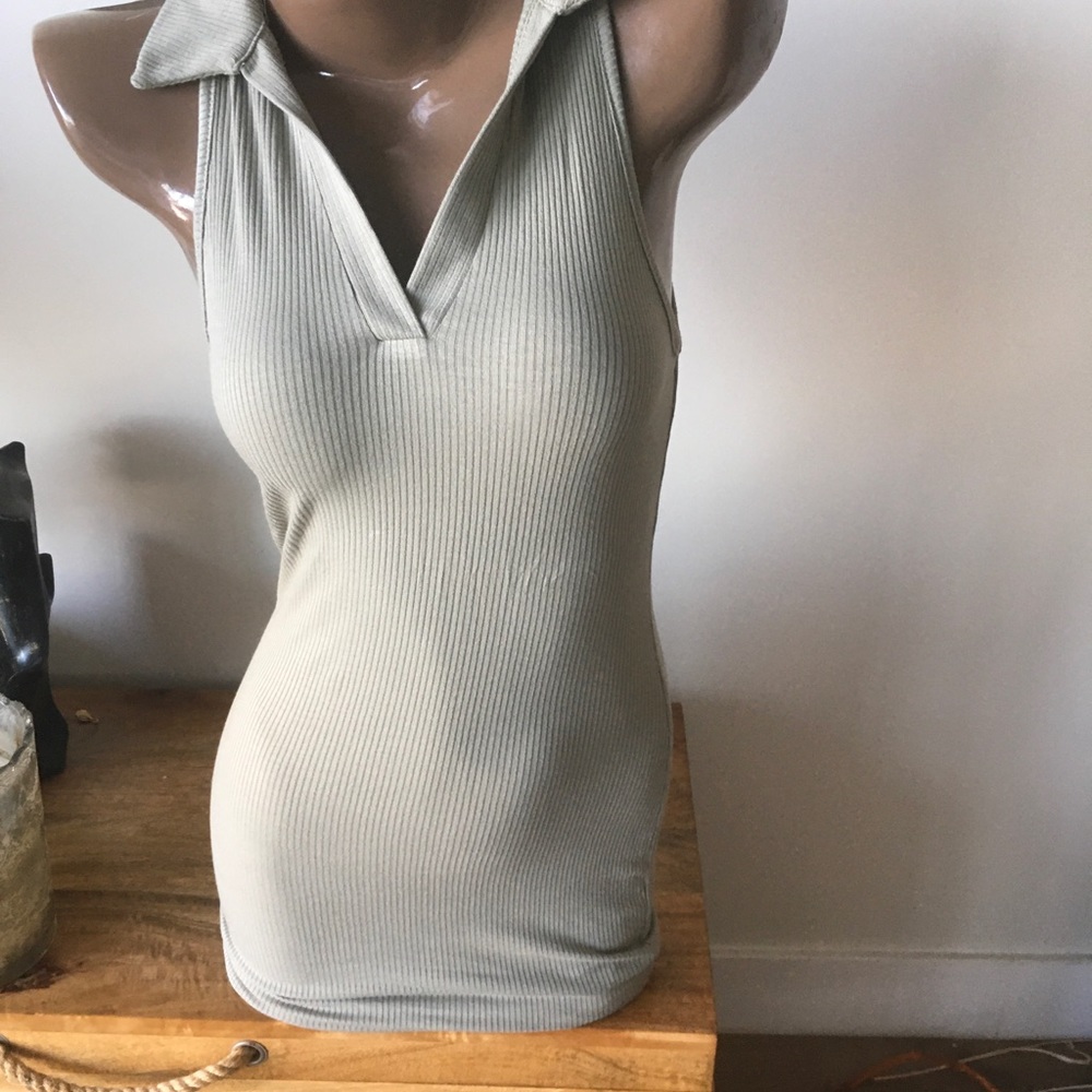 Hasftag polo green dress